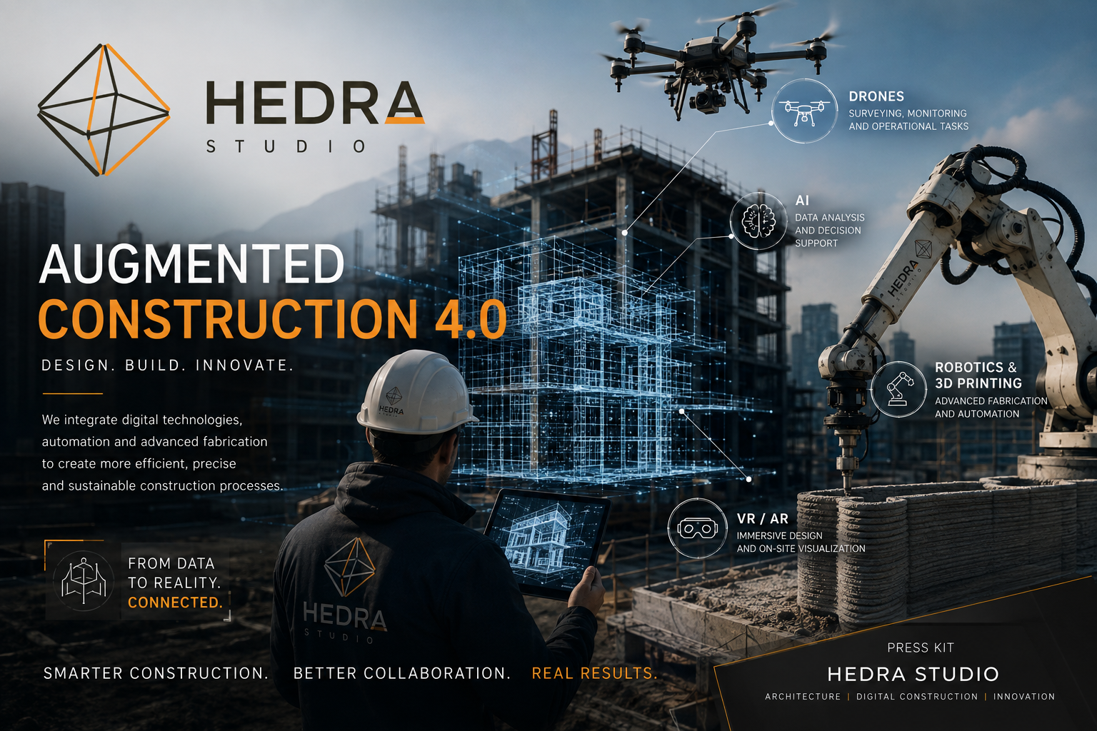 HEDRA STUDIO porta a SMAU Milano 2026 il “Cantiere Aumentato 4.0”