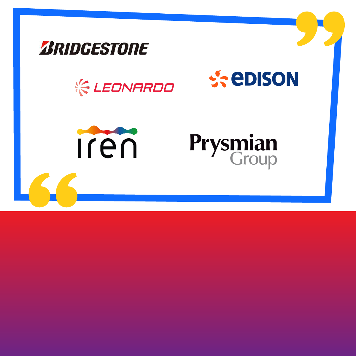 Bridgestone, Leonardo, Edison, Iren, Prysmian Group: innovazione che va a braccetto con sicurezza