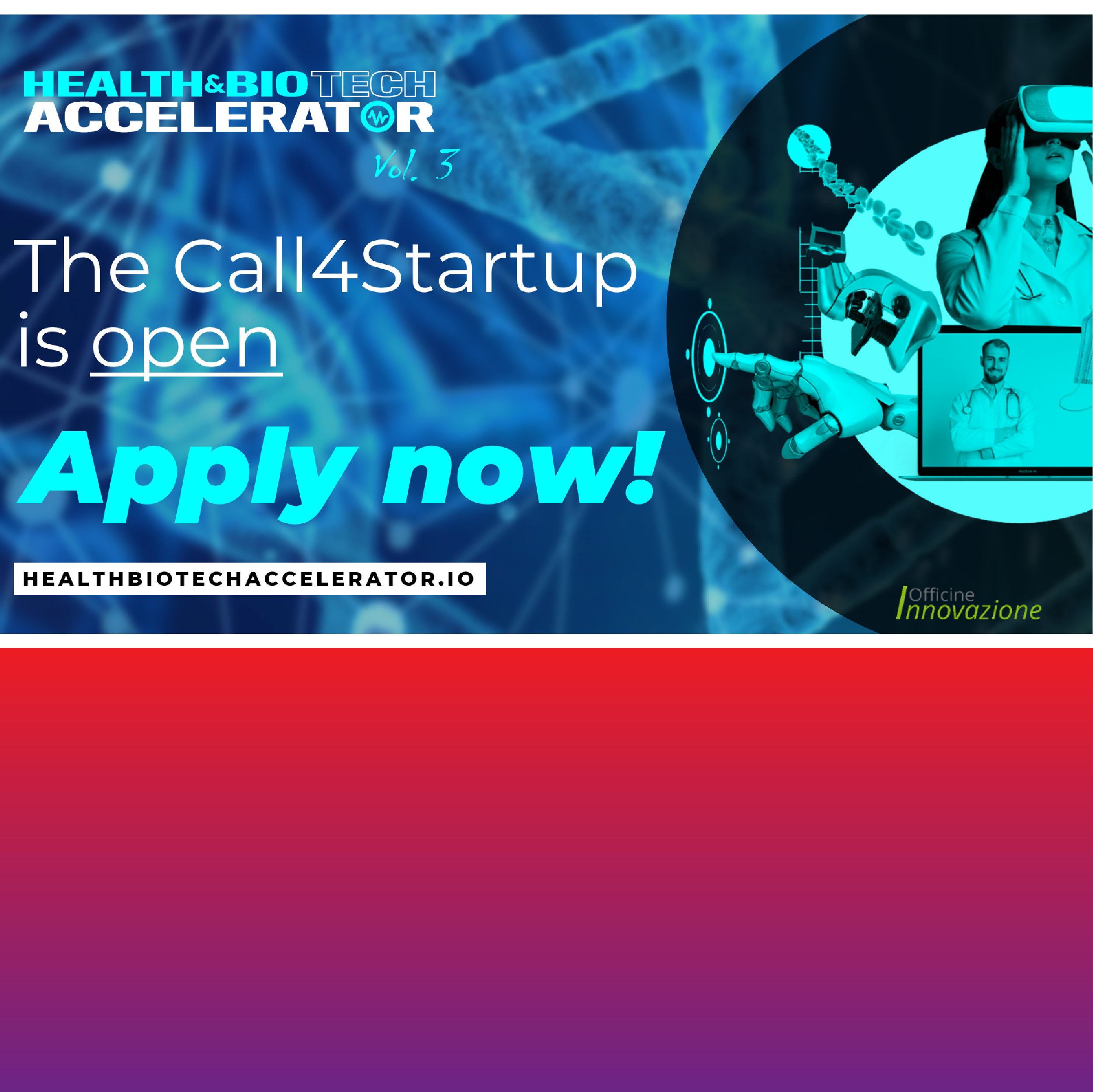 Accelera la tua start-up, trasforma il mondo della salute e delle biotecnologie!