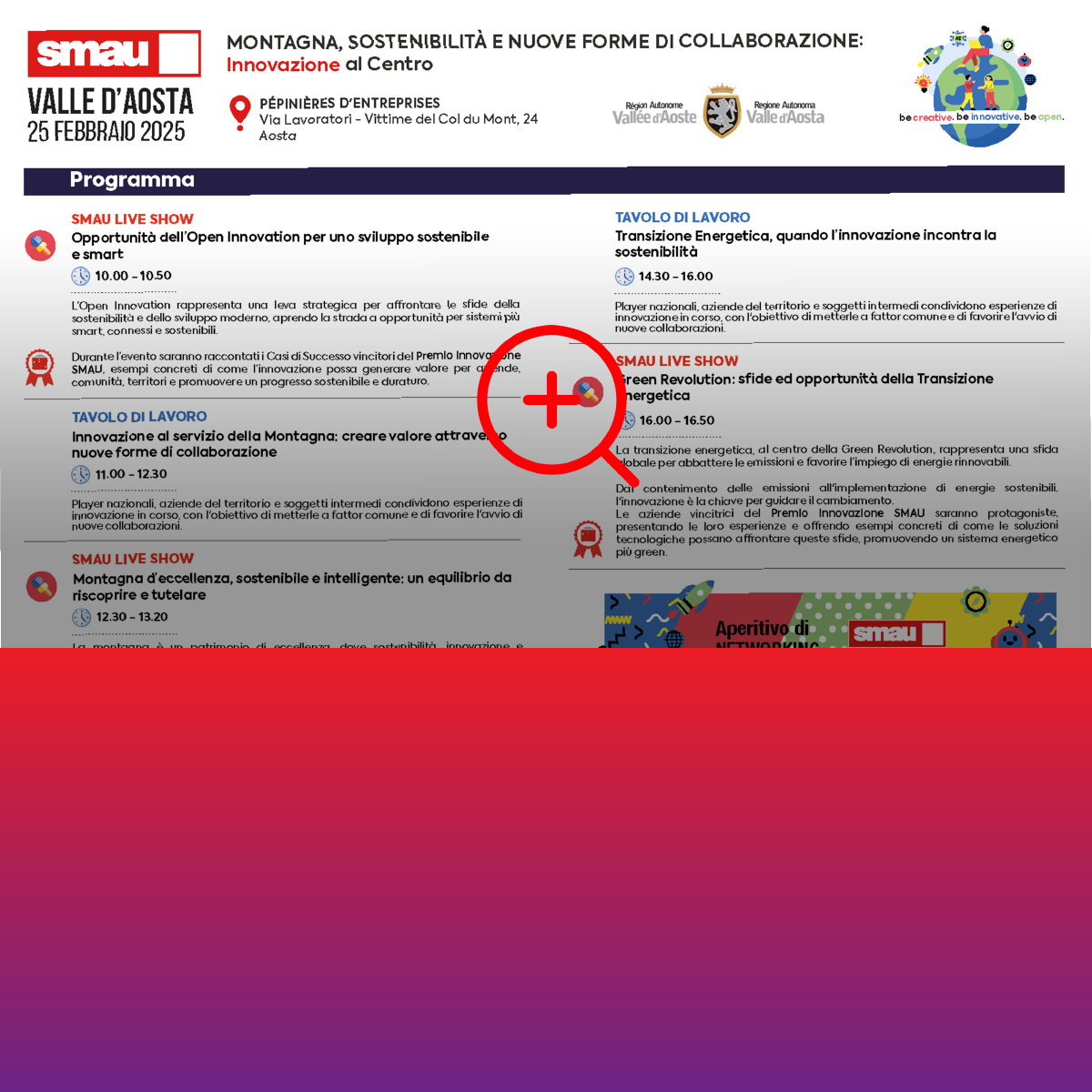 SMAU Valle D'Aosta: Open Innovation, Sostenibilità e Green Revolution