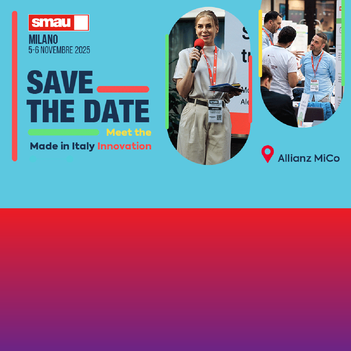 Save the date: SMAU Milano 2025 🇮🇹 | 5-6 novembre
