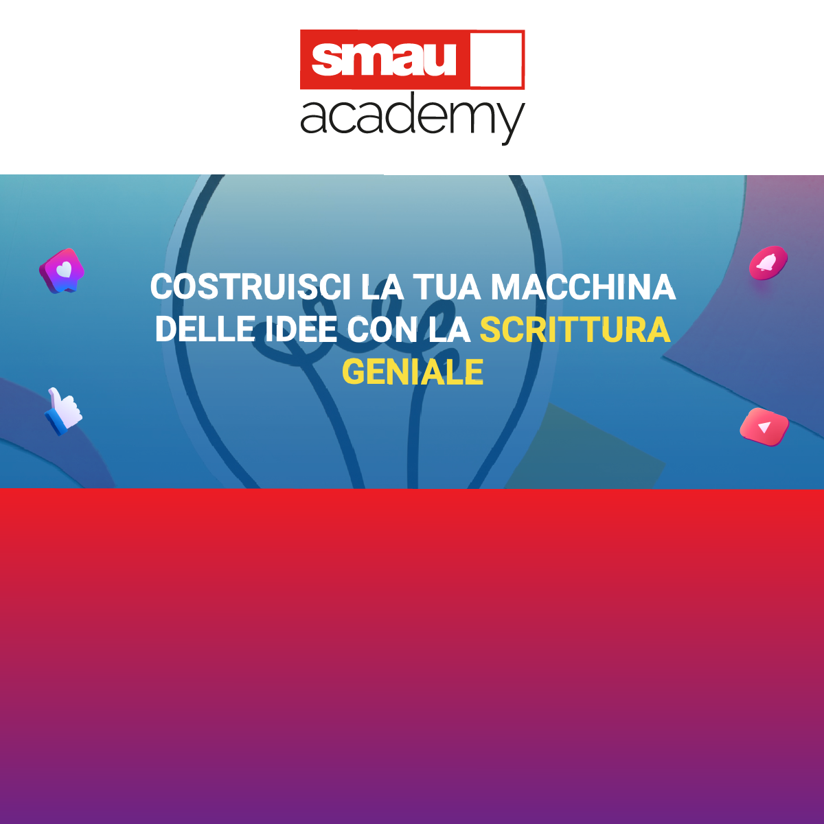 SMAU Academy: Scrittura Geniale | Digital Strategy B2B