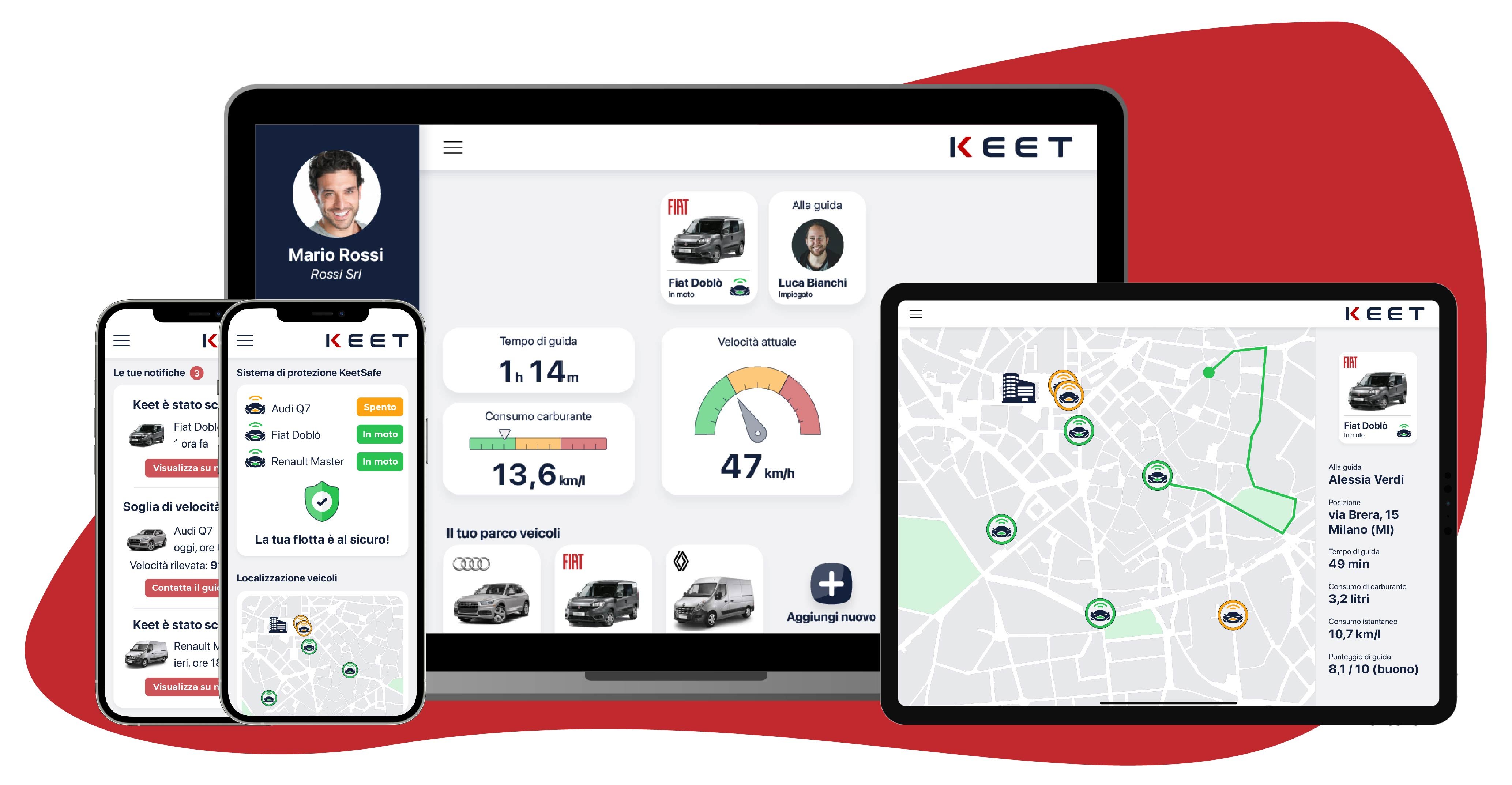 Keet - The ideal fleet management software for small and medium businesses owning fleets of 5+ vans