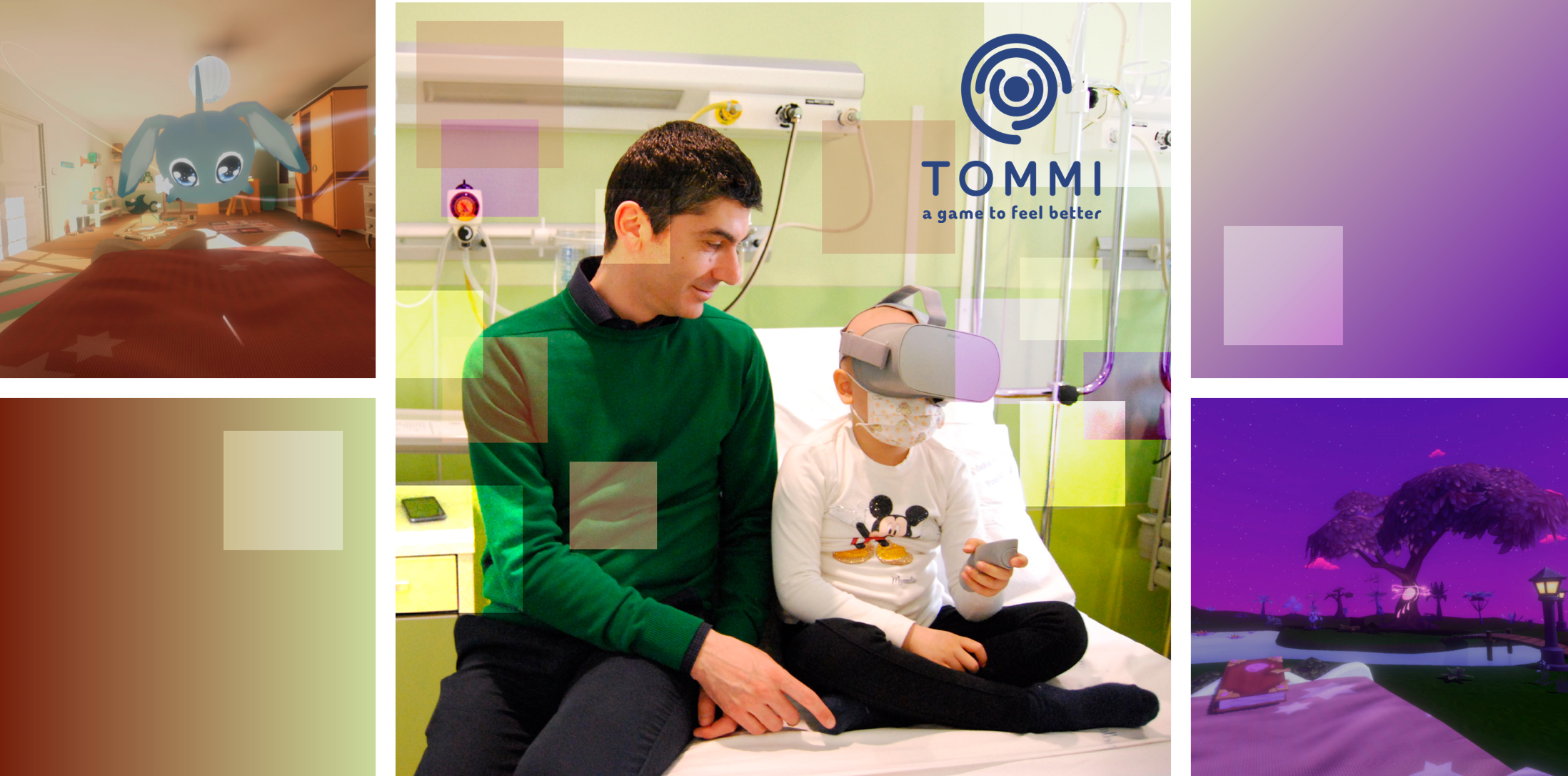TOMMI: VR gaming experience for drug-free pain and stress management in pediatric patients