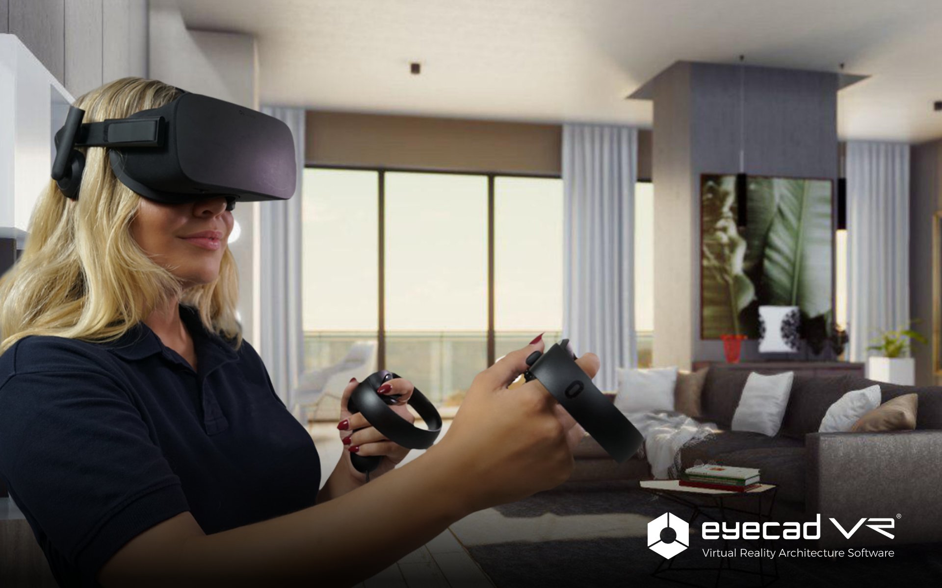 Eyecad VR, real-time rendering software for architectural visualization in virtual reality