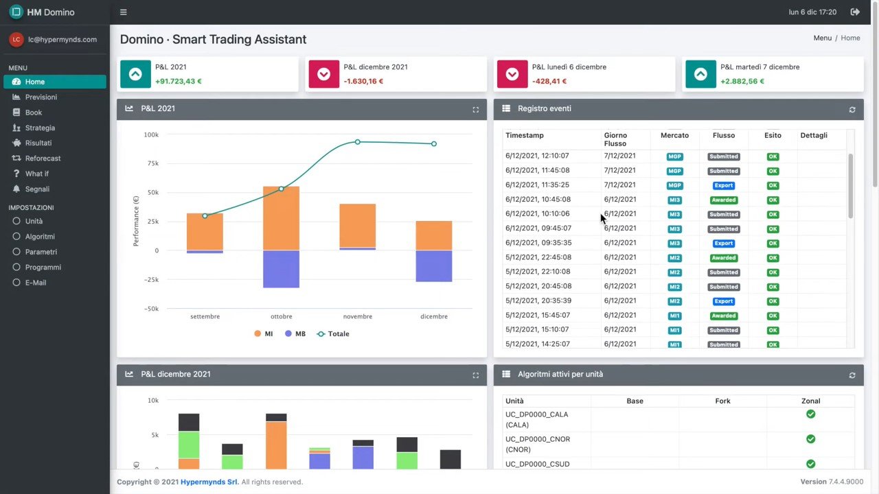 Domino | Electricity spot markets Algotrading