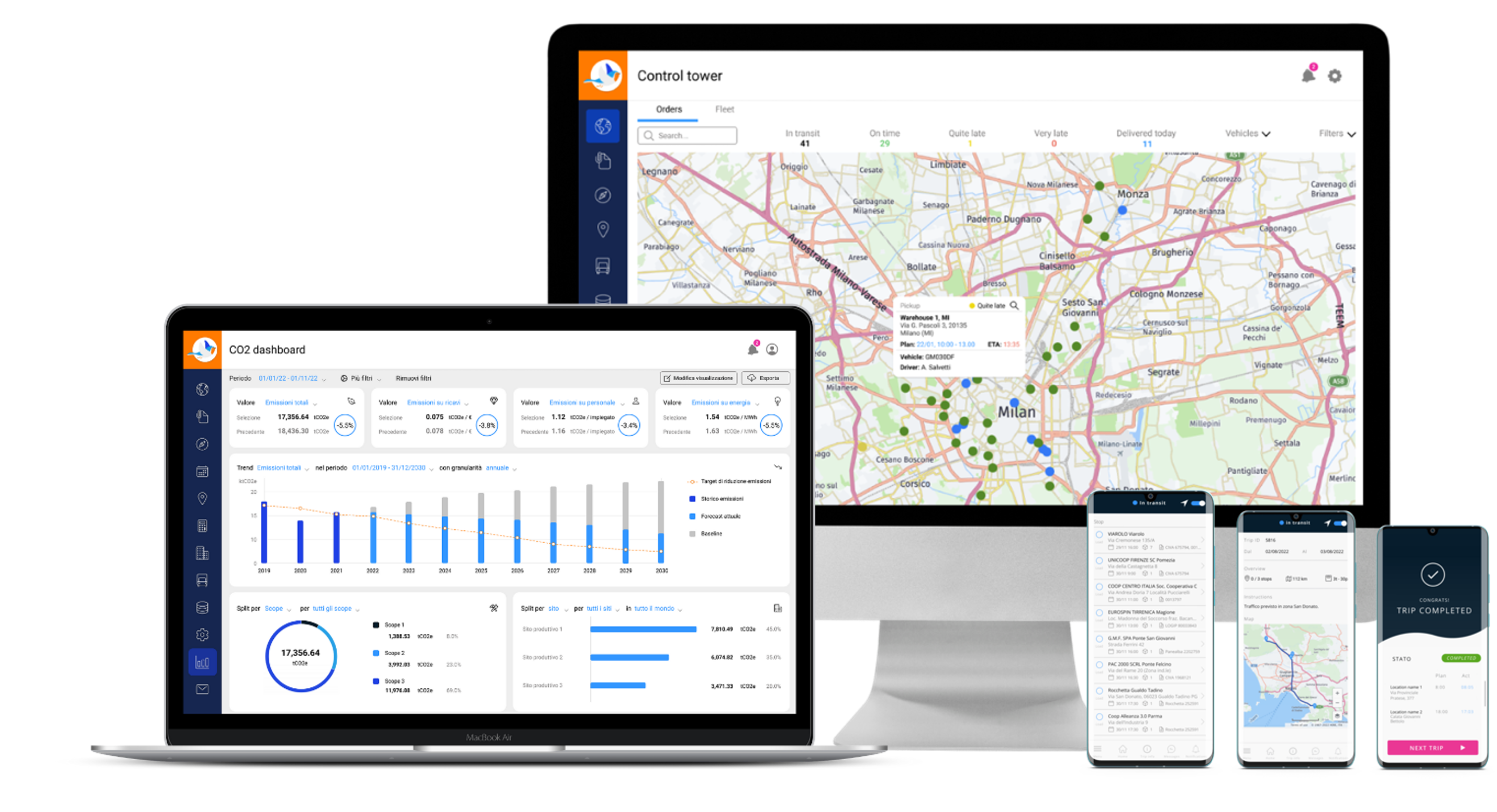 The smart logistics software to optimize transportation planning and cut CO2 emissions