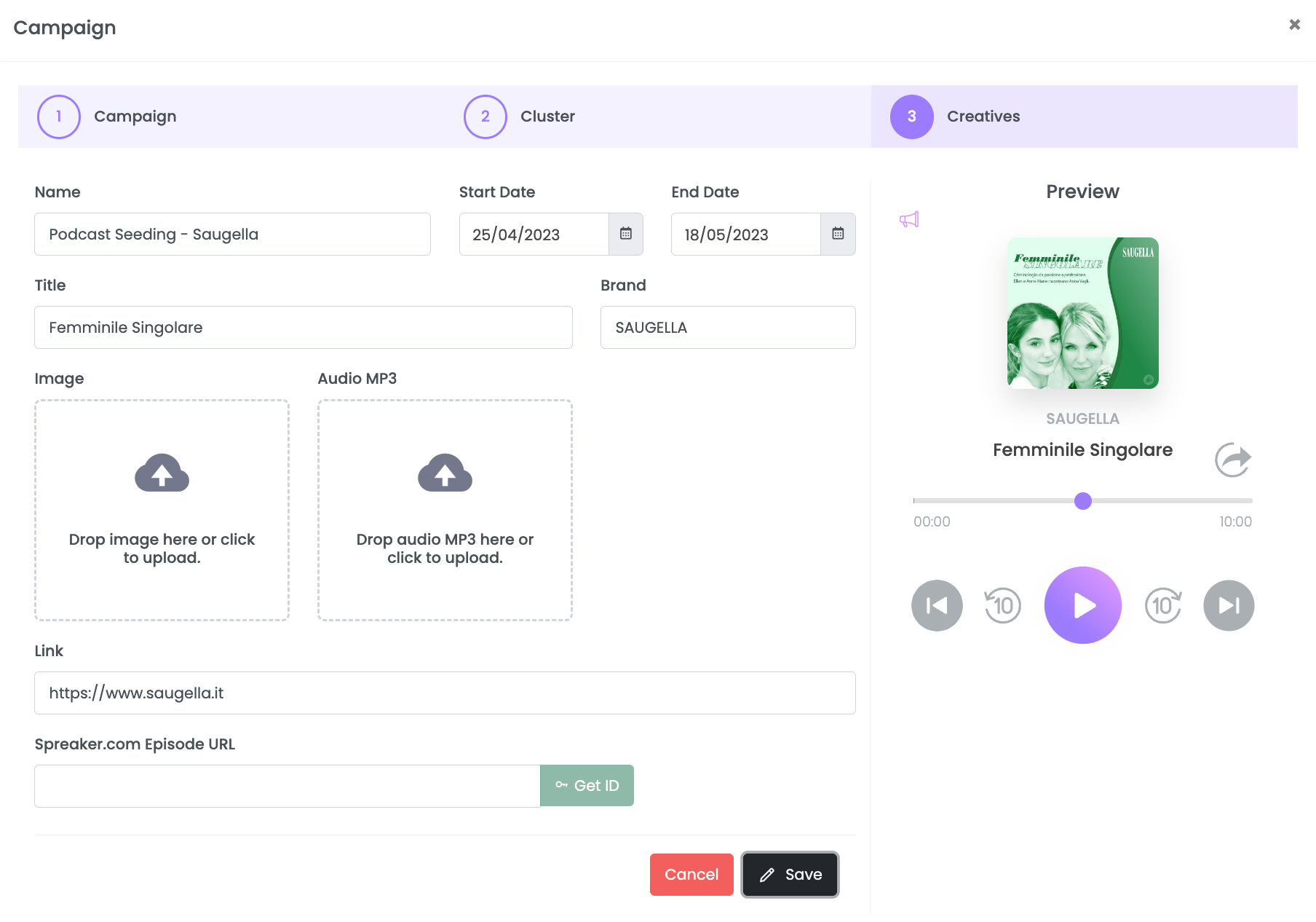 Storycast is a self-service platform for planning Podcast seeding on Speakup-Article™