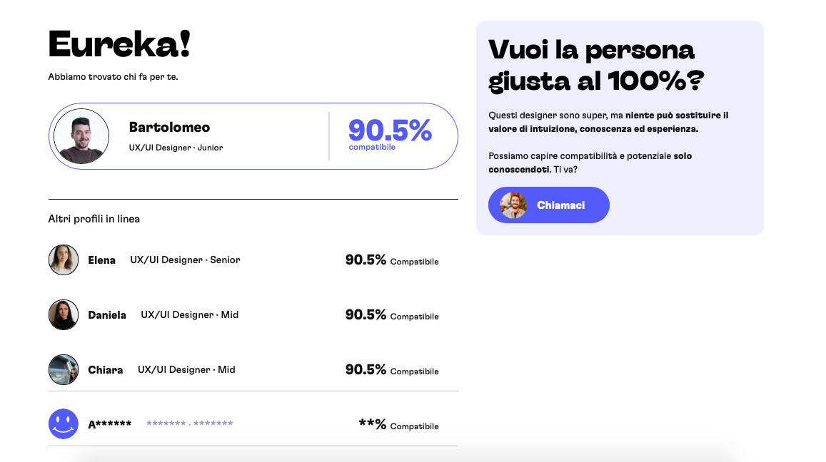 Servizio di recruiting focalizzato su profili in ambito design, creativo e digital.