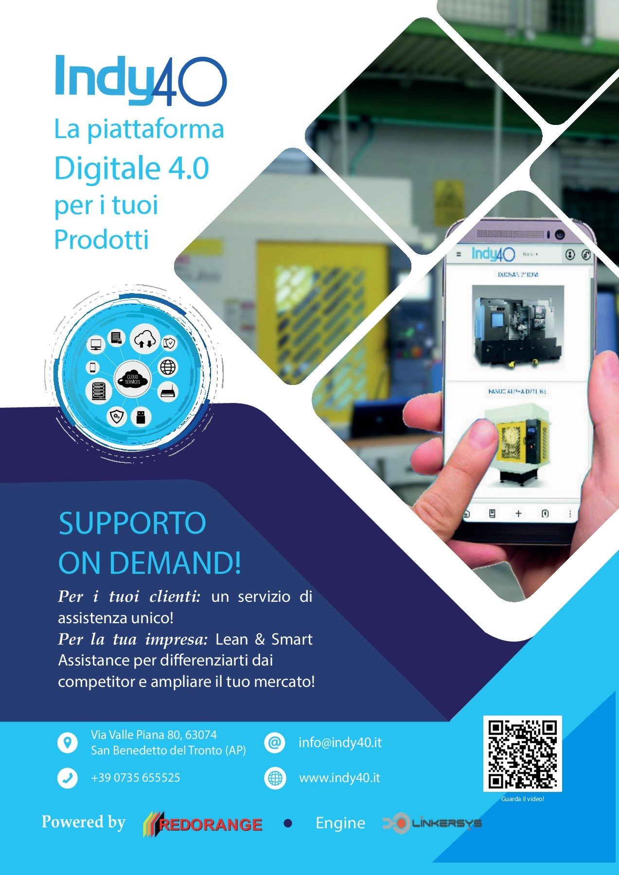 INDY40. Piattaforma digitale rivoluzionaria per la condivisione in cloud dei dati prodotto.