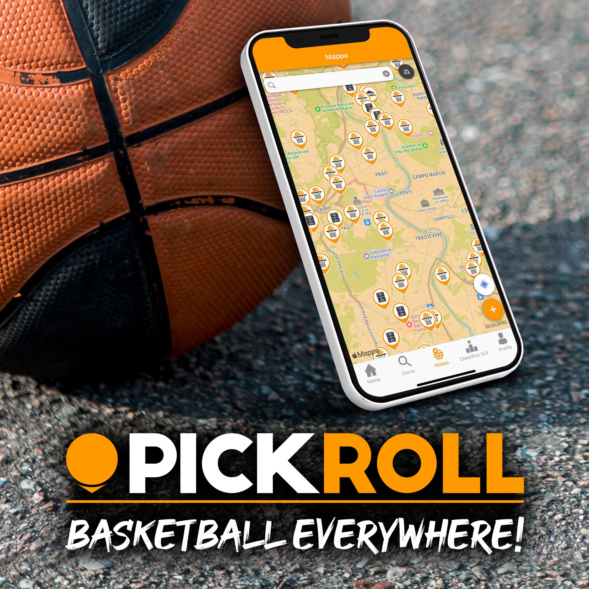 Pick-Roll, the first app that connects basketball players on the courts.