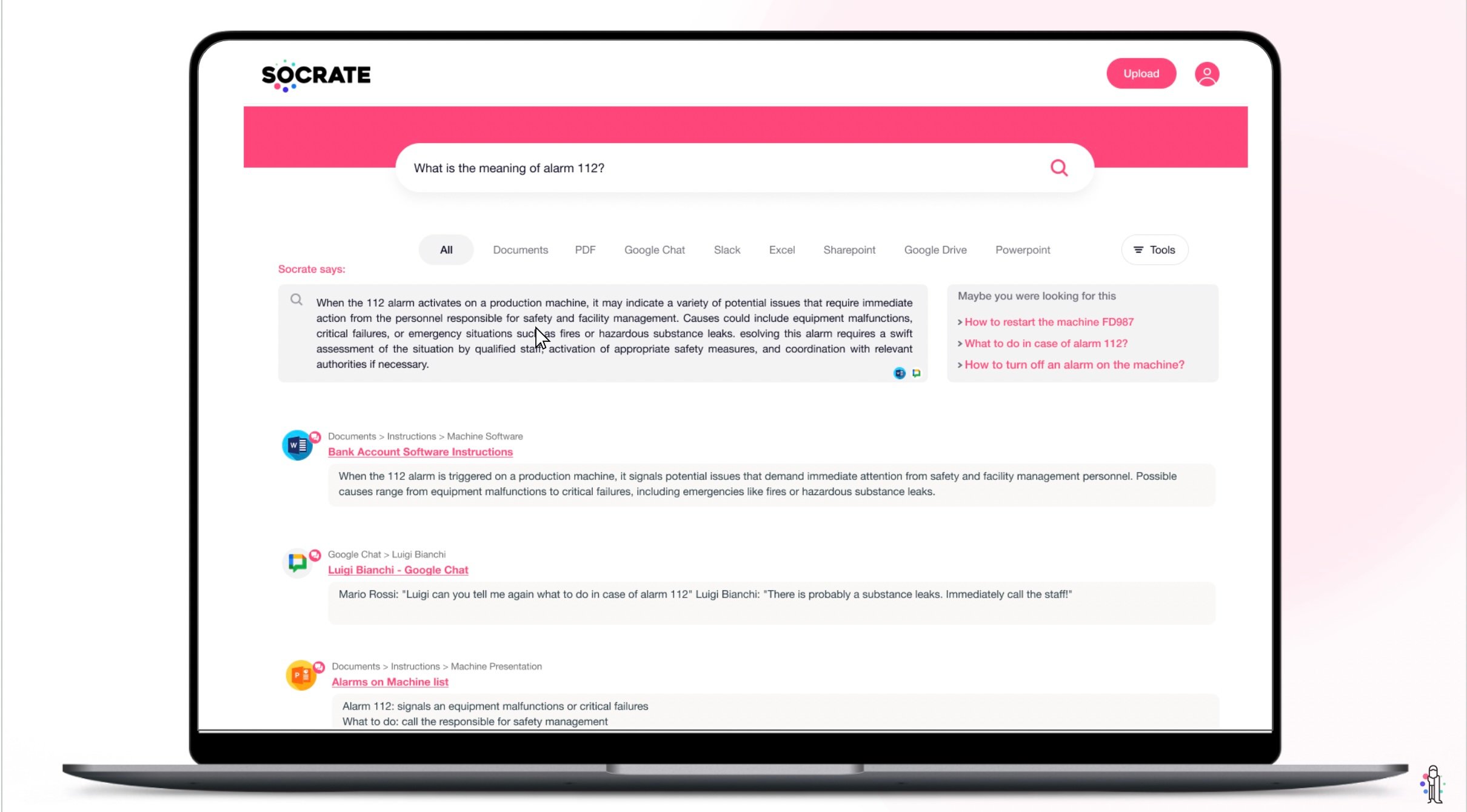 Google-Like search engine that search inside a company's data by guaranteeing data sovereignty