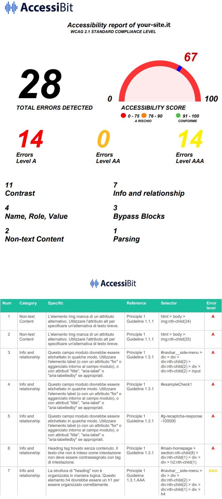 Accessibility Audit & Report
