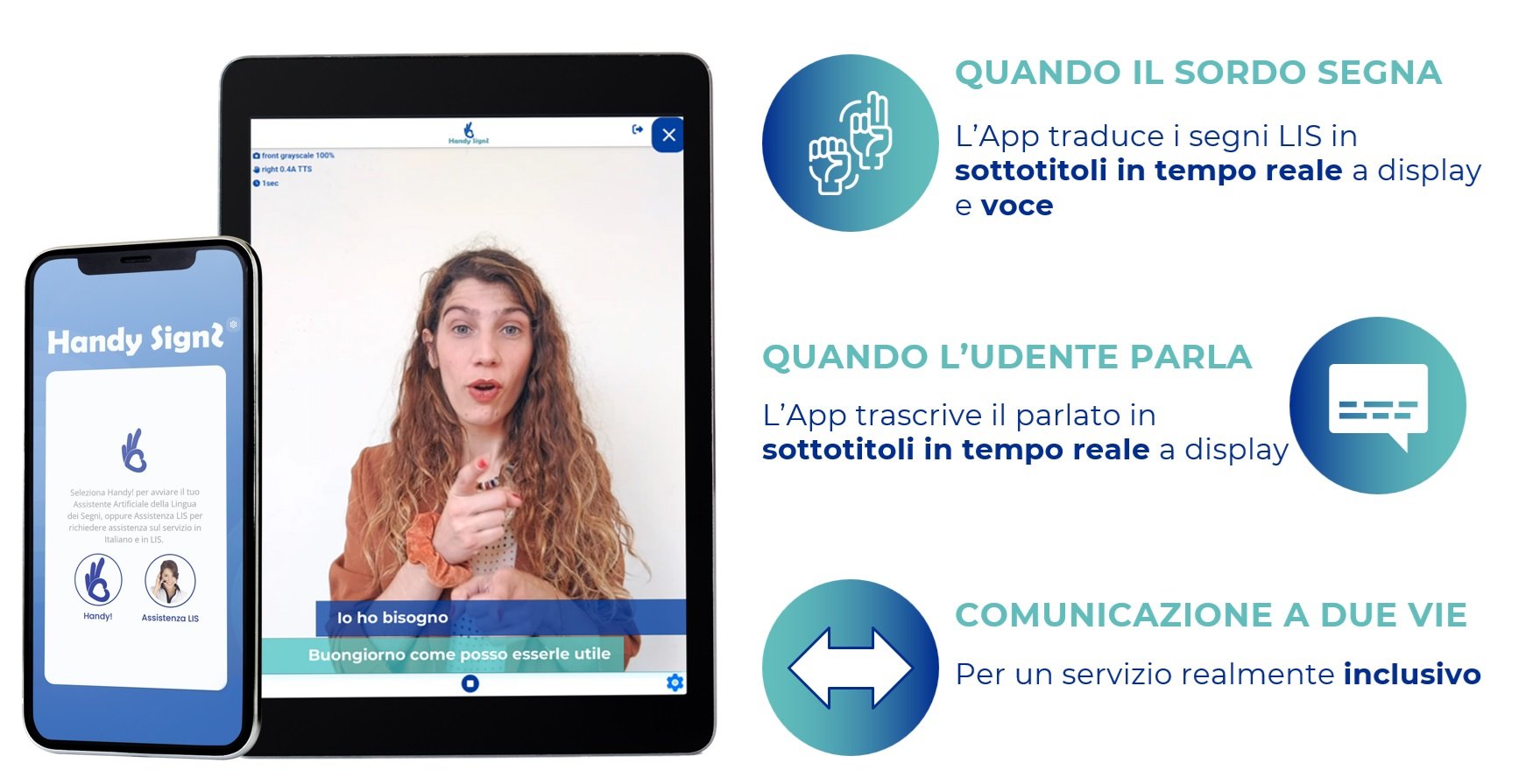 Handy Signs: servizio SaaS di assistenza alla comunicazione LIS in due profili, Basic e Premium