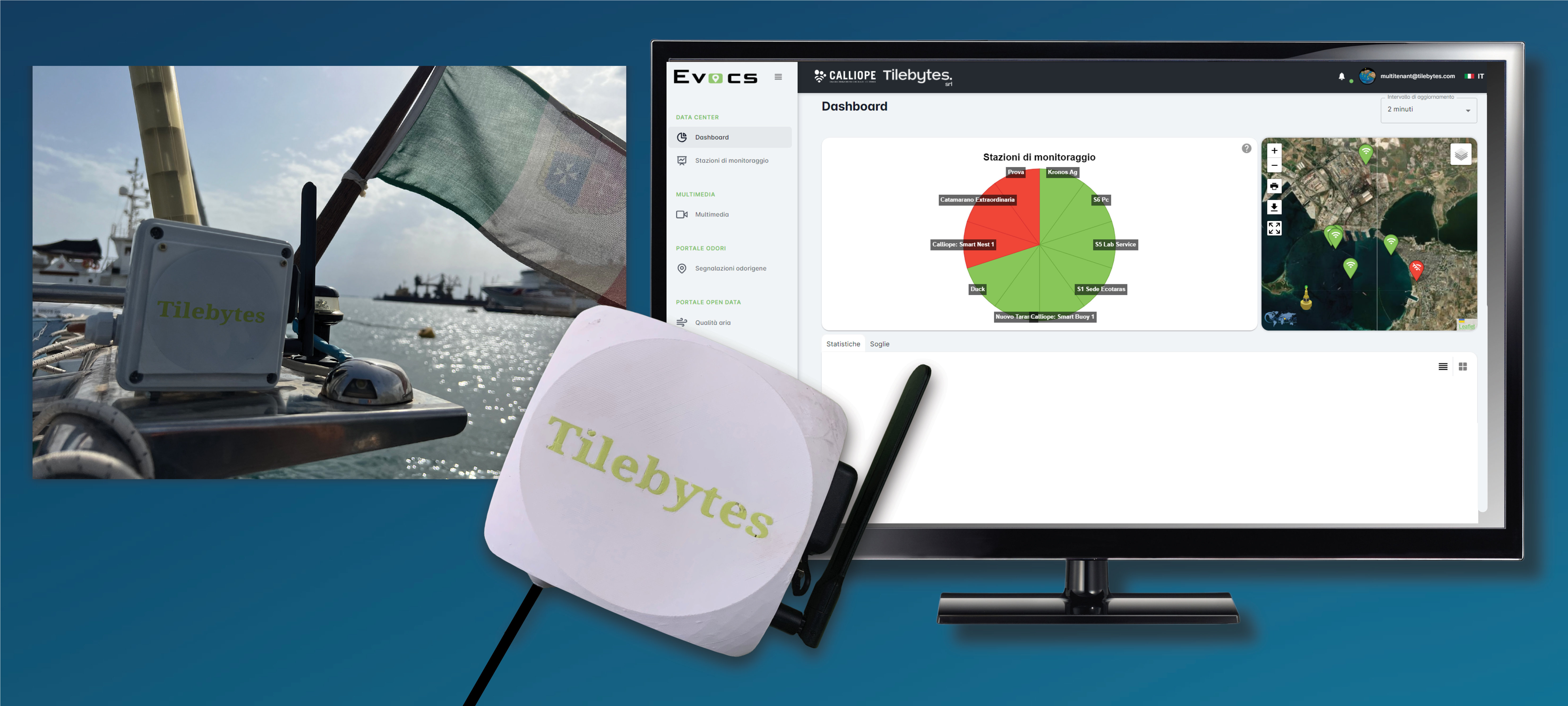 Evocs - Tilestation: our innovative solution for supporting environmental decision-making.