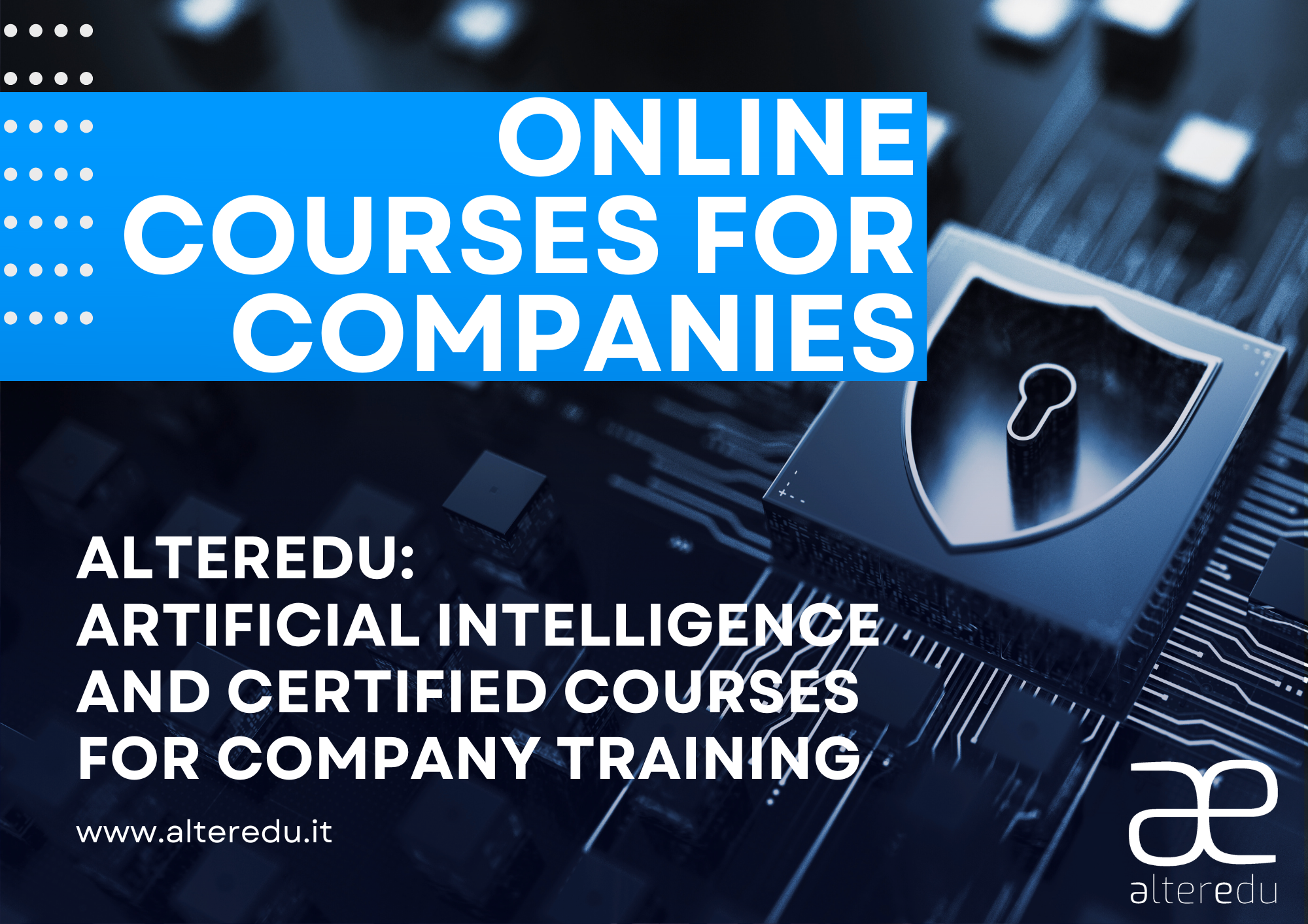 Online certified learning for companies and public entities boosted by AI