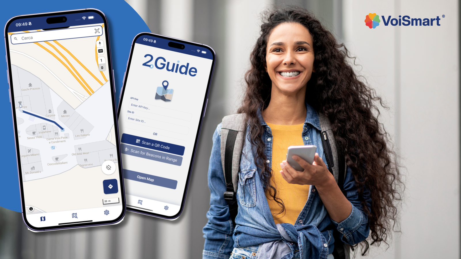 App-free indoor navigation with smart QR access