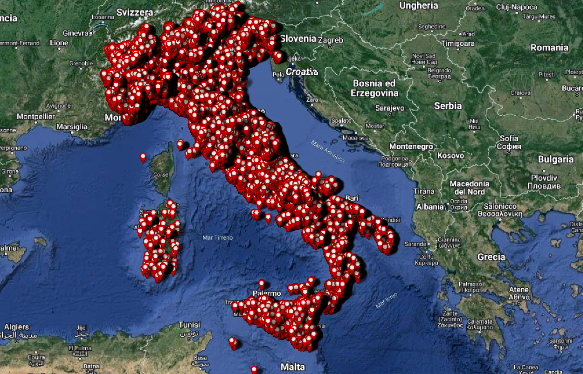 Access to geolocated data on crime and urban decay