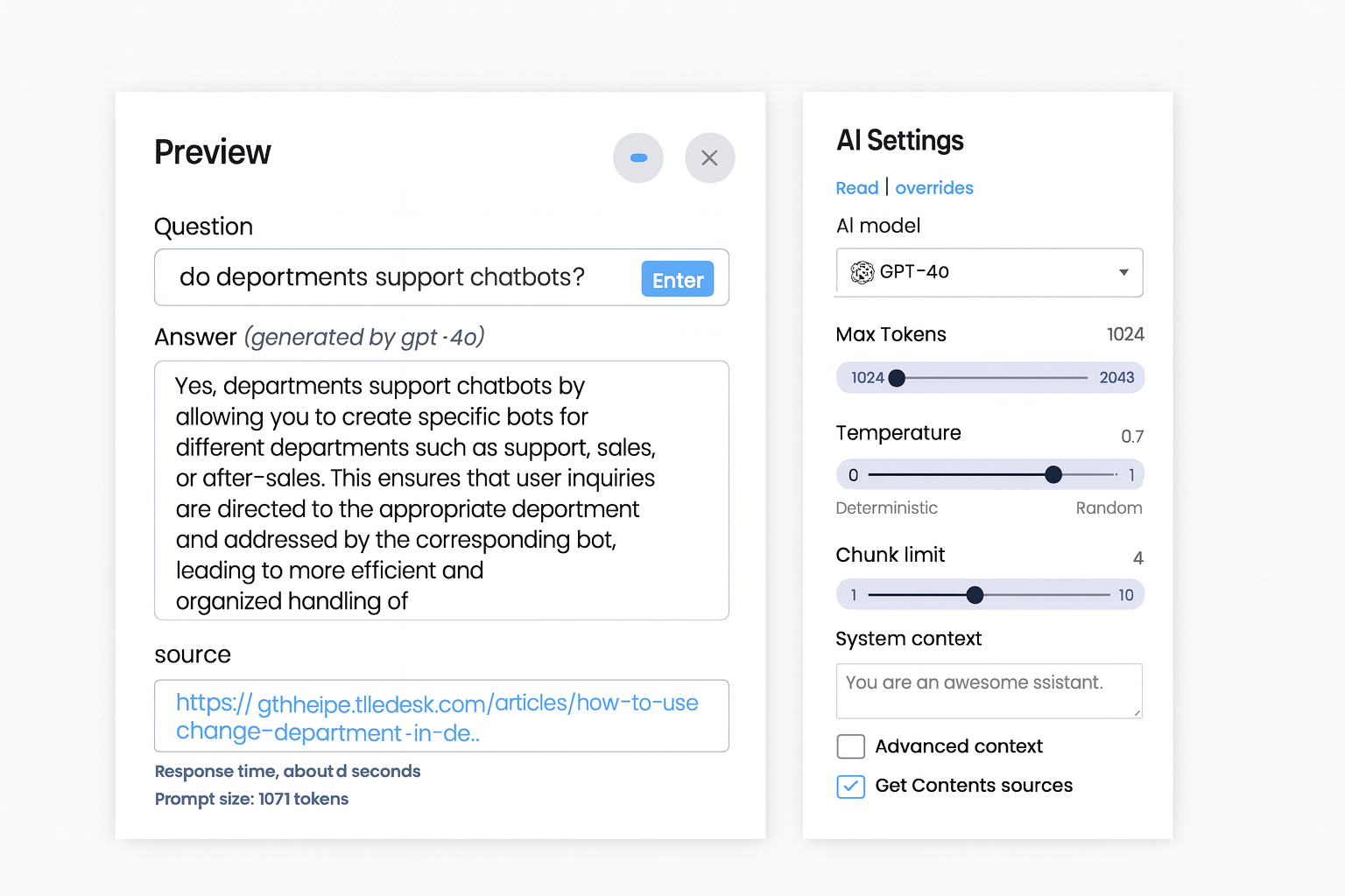 AI Knowledge Base with RAG for instant and accurate answers