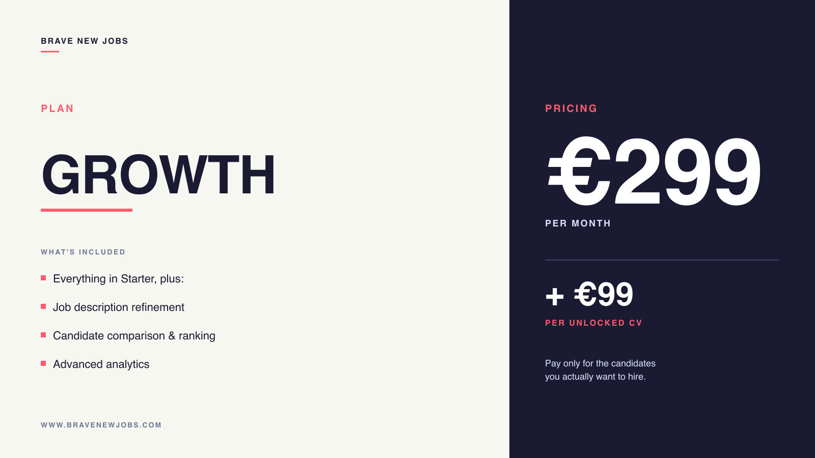 Brave New Jobs Growth - the ATS for growing teams