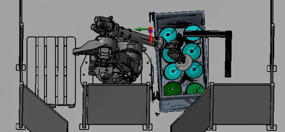 Bin-Picking robotizzato con visione artificiale