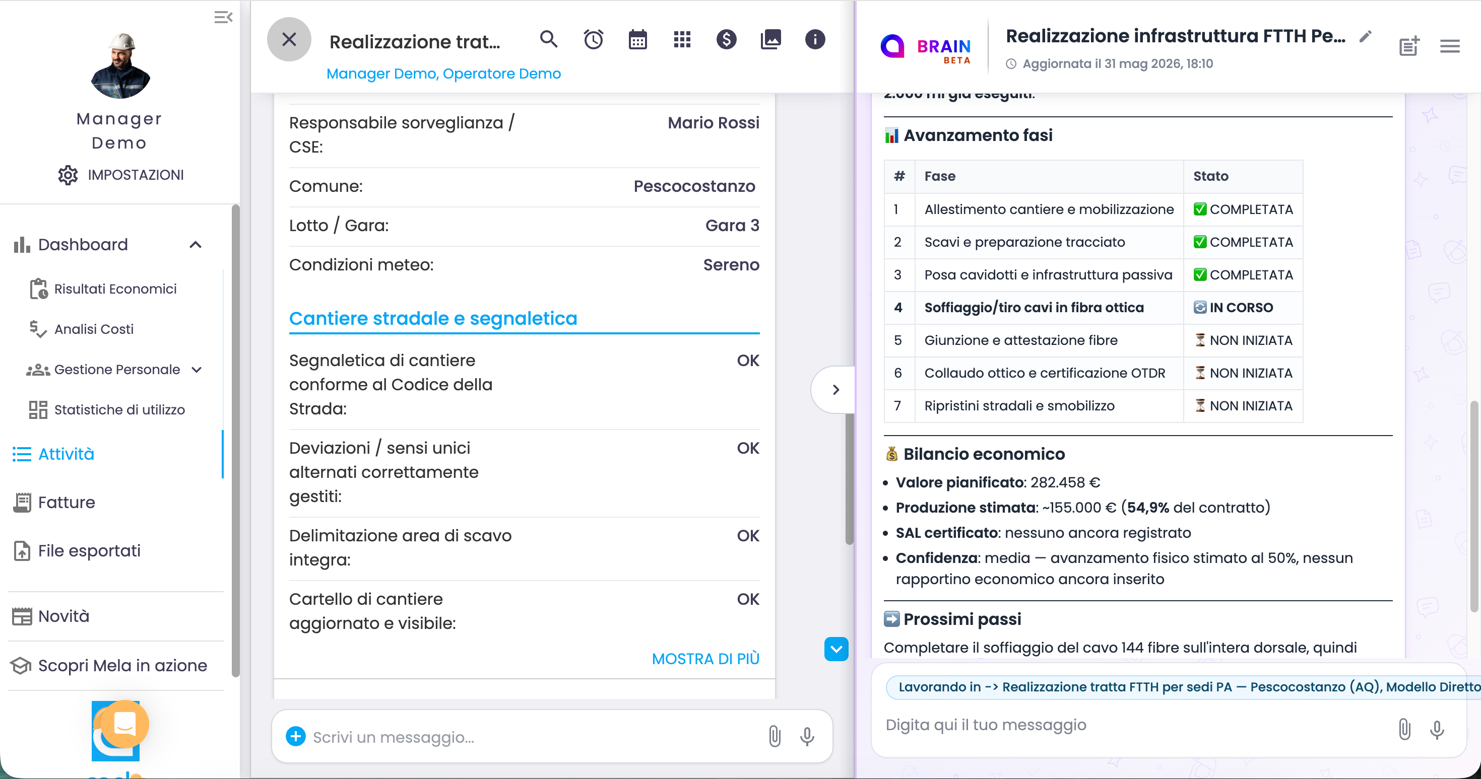 Chat potenziata dall'AI per una collaborazione sul campo senza attriti