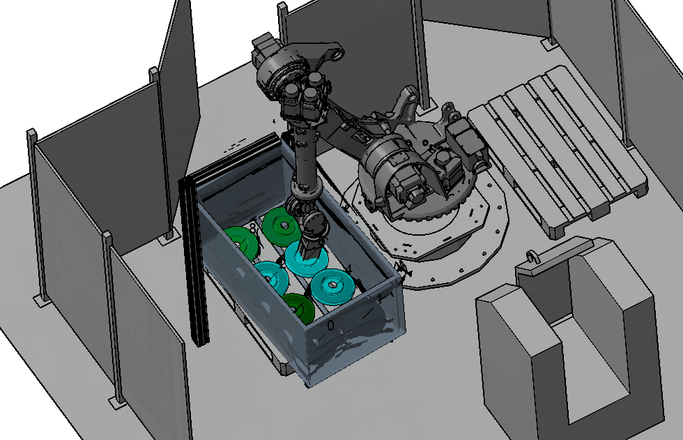 Bin-Picking robotizzato con visione artificiale