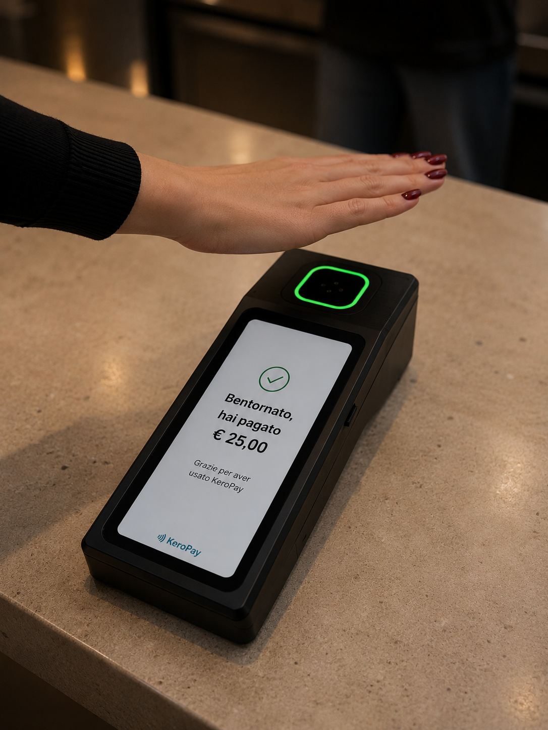 Pagamenti biometrici con il palmo